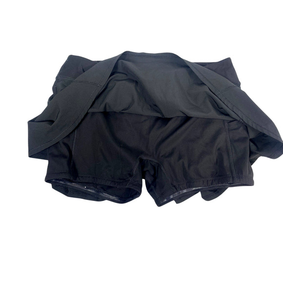 Crazy Yoga Skirt Skort Black Tennis Prep Built in Shorts Stretch Womens Large - Picture 6 of 9